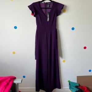 NWT Joe & Elle Size XS Purple Long Jumpsuit